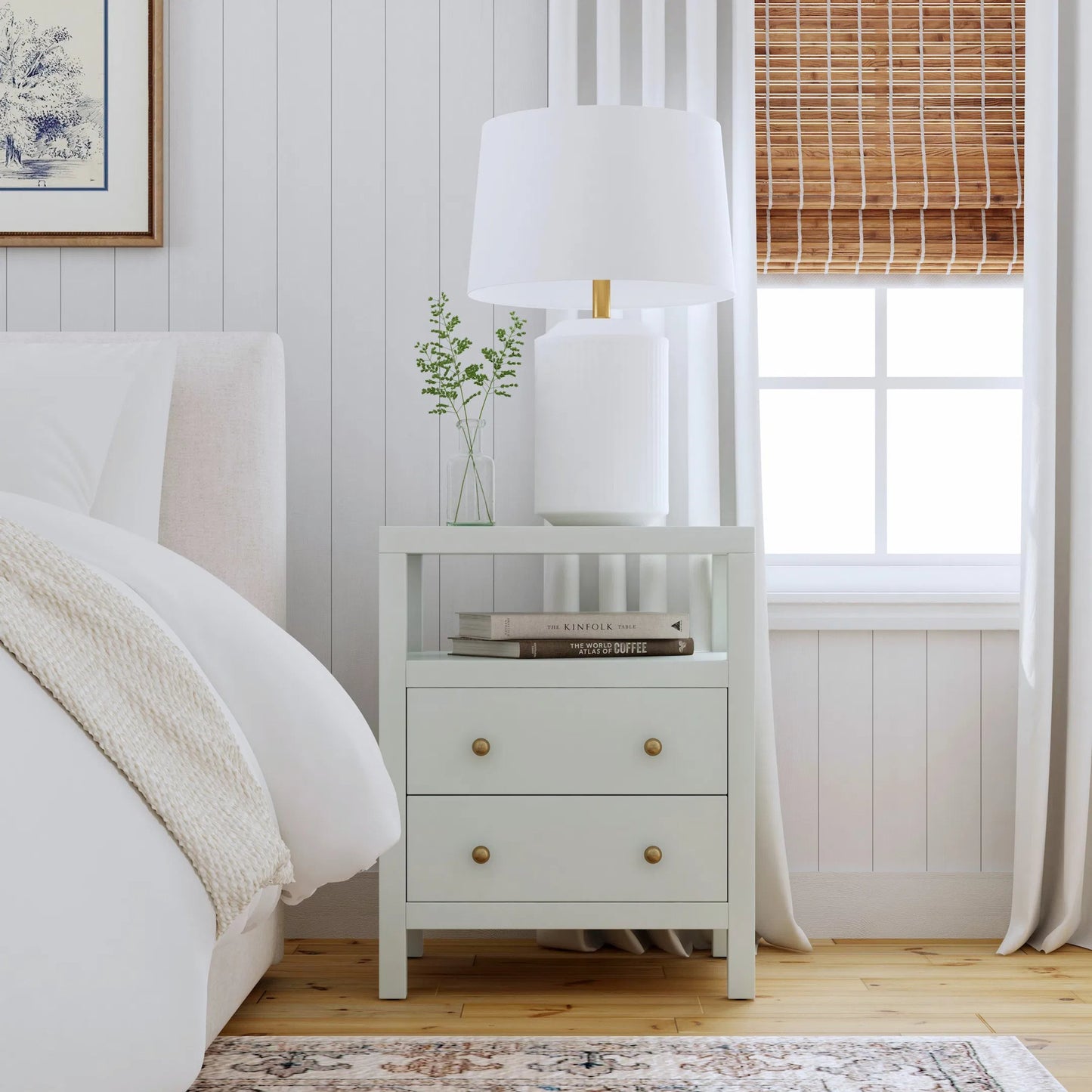 010 SI-2333982 | Lifestyle | Nora 2 Drawer Nightstand by Butler Specialty Company. Made from acacia wood, acacia veneer, mdf, pine wood in a unique style.