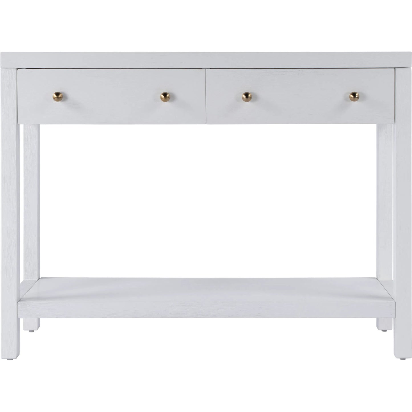 005 SI-2324928 | Unknown | Nora 2 Drawer Console Table by Butler Specialty Company in white. Made from acacia wood, acacia veneer, solid pine, mdf in a unique style.