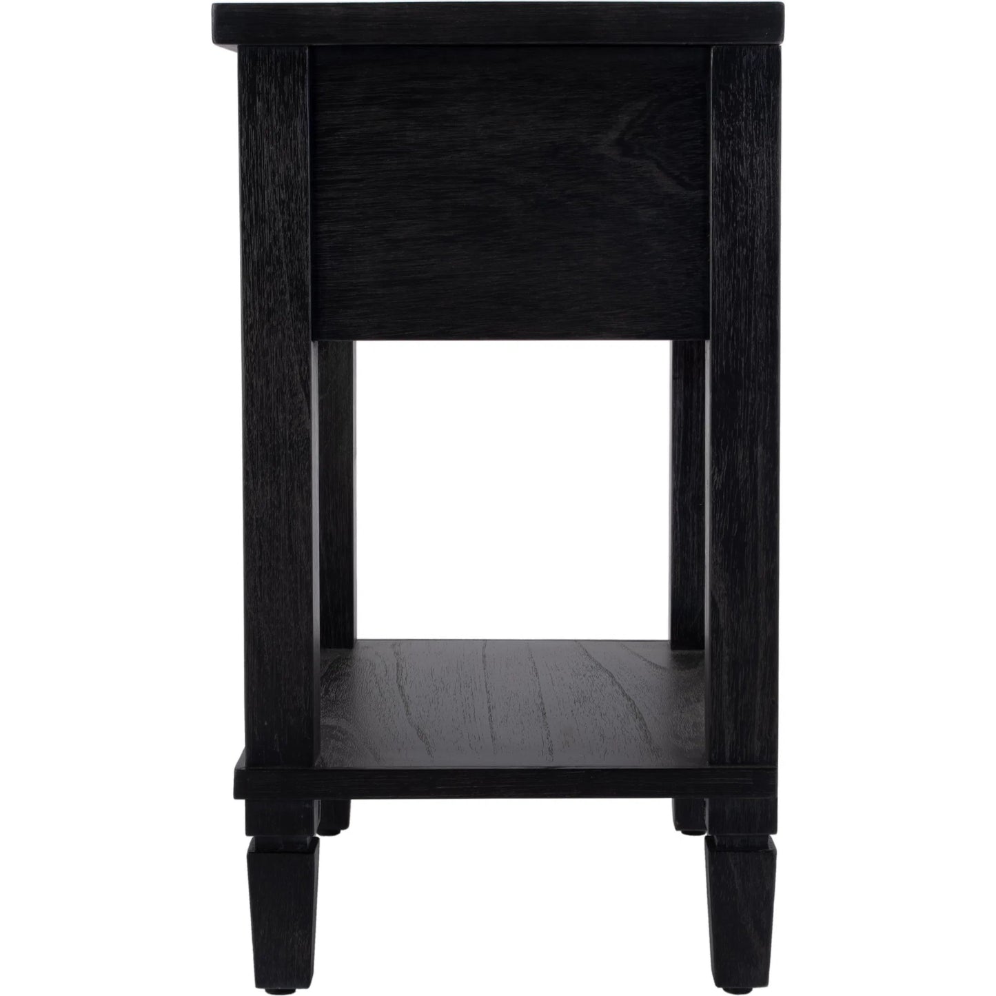 005 SI-2333928 | Additional Silo | Flagstaff 1 Drawer Nightstand by Butler Specialty Company in black. Made from mindi wood: 70%, mdf: 25%, rattan weave cane: 5% in a unique style.