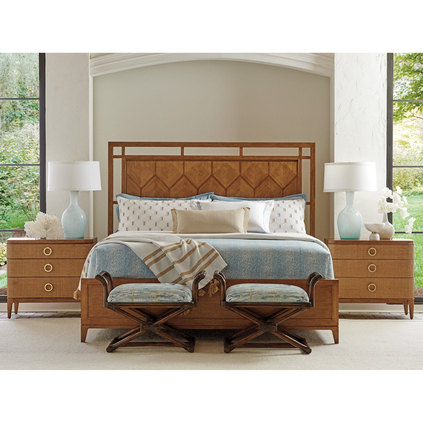 005 SI-1823531 | Lifestyle | Moreno Nightstand by Tommy Bahama Home in sierra. Made from unique in a transitional style.