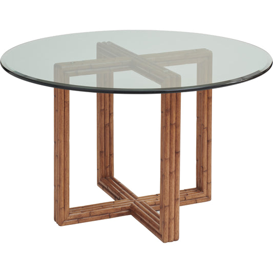 Sheridan Round Dining Table by Tommy Bahama Home in sierra. Made from unique in a transitional style.