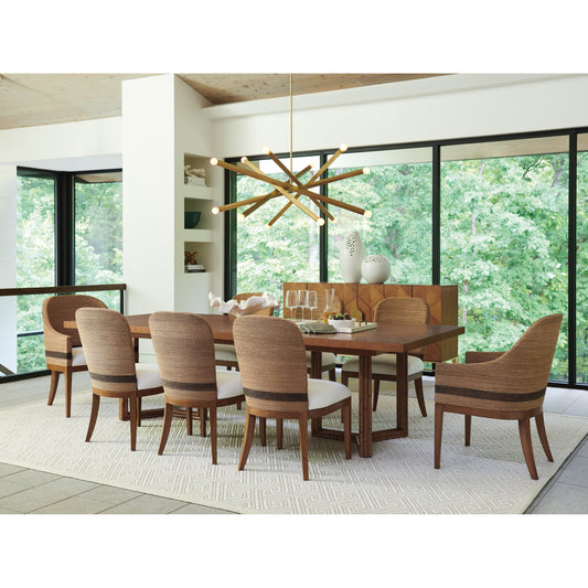 San Marino Dining Table by Tommy Bahama Home in sierra. Made from unique in a cottage & farmhouse style.