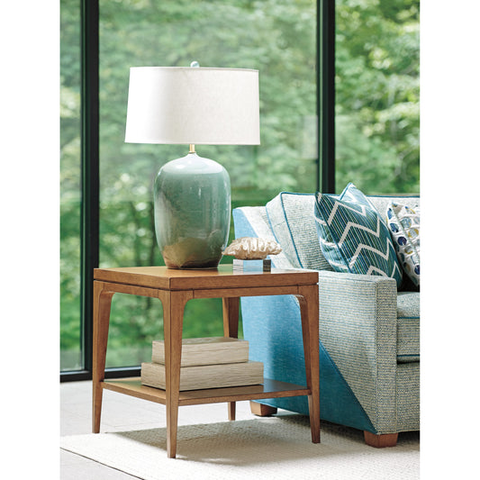 Kinsley Lamp Table by Tommy Bahama Home in sierra. Made from unique in a transitional style.
