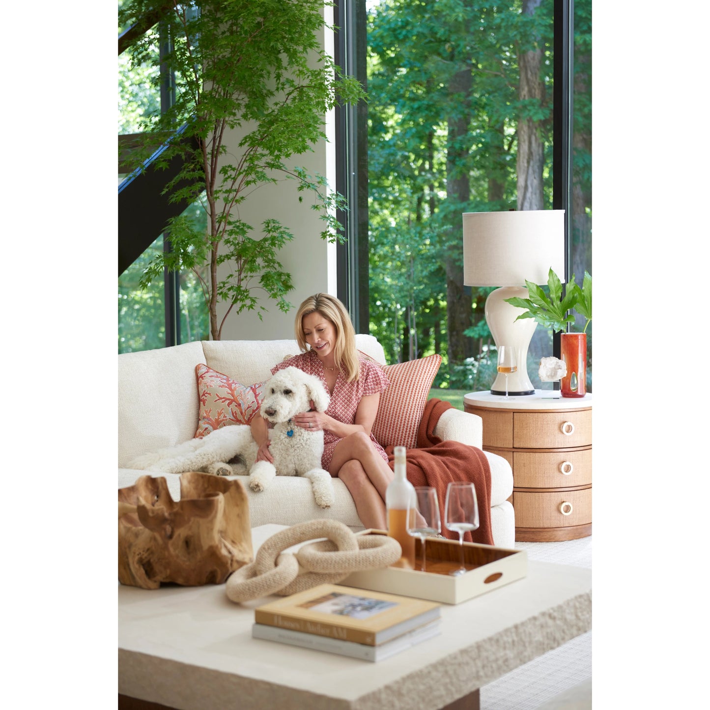 016 SI-1823549 | Lifestyle | Shadow Mountain Cocktail Table by Tommy Bahama Home in sierra. Made from unique in a transitional style.