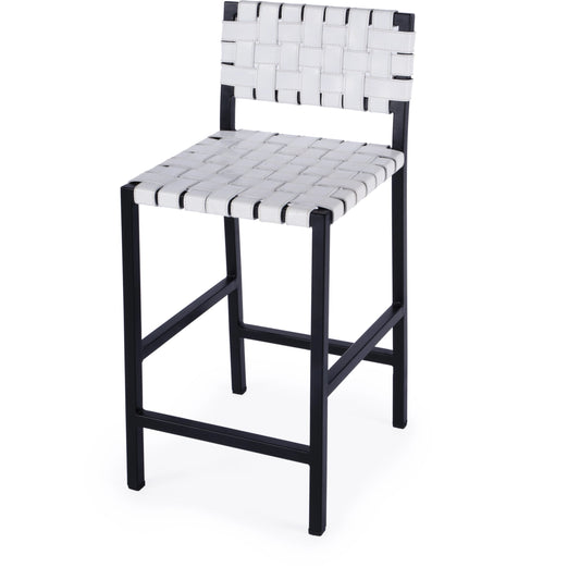 Bromley Counter Stool by Butler Specialty Company. Made from iron & leather in a cottage & farmhouse style.