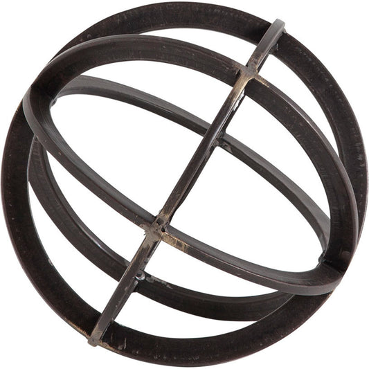 003 None | Unknown | Galenna I Circular Decorative Orb by Mercana in black. Made from unique in a modern style.