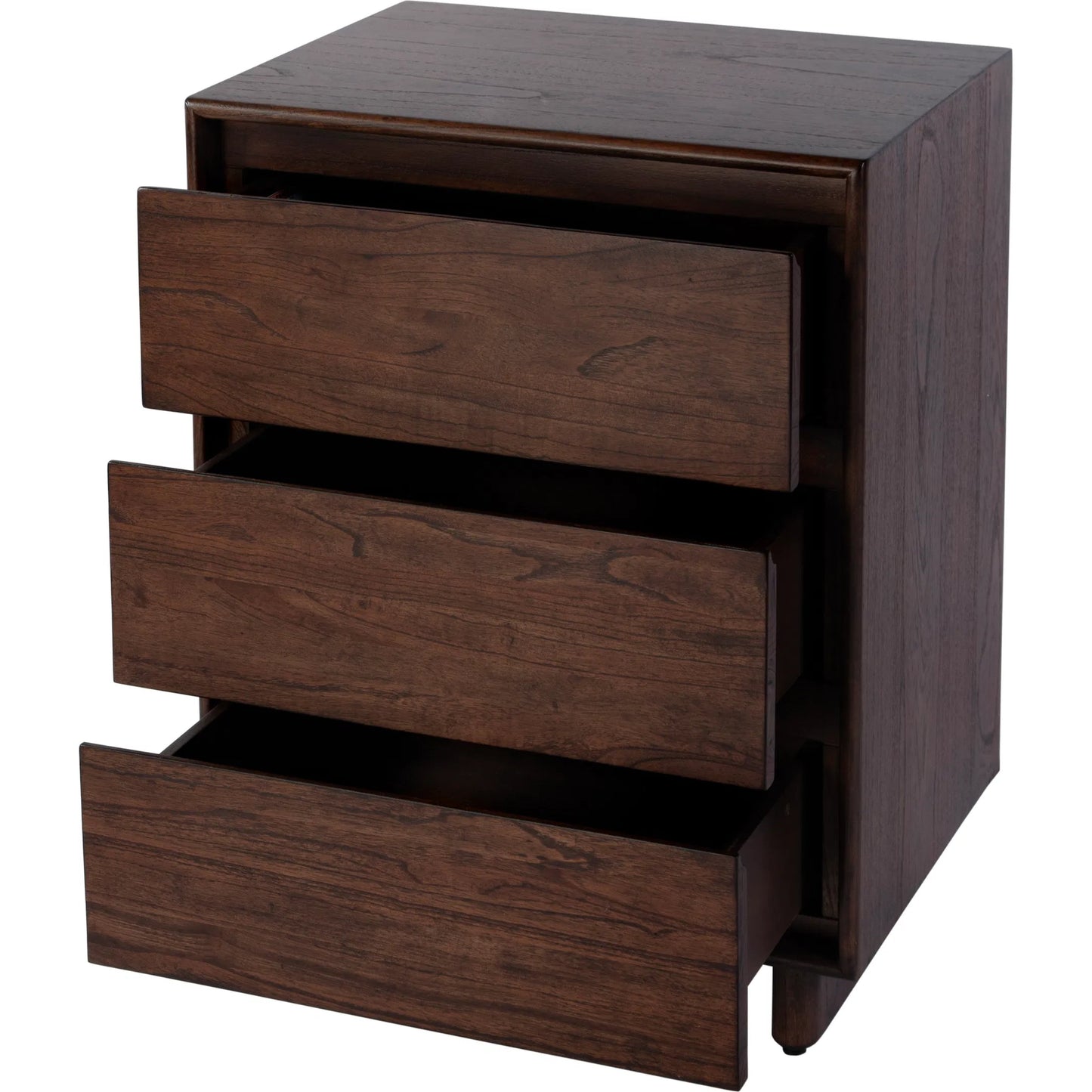 002 SI-2379613 | Additional Silo | Halmstad Wood Panel 3-Drawer Nightstand by Butler Specialty Company in brown. Made from mdf, mindi wood and mindi veneers in a unique style.