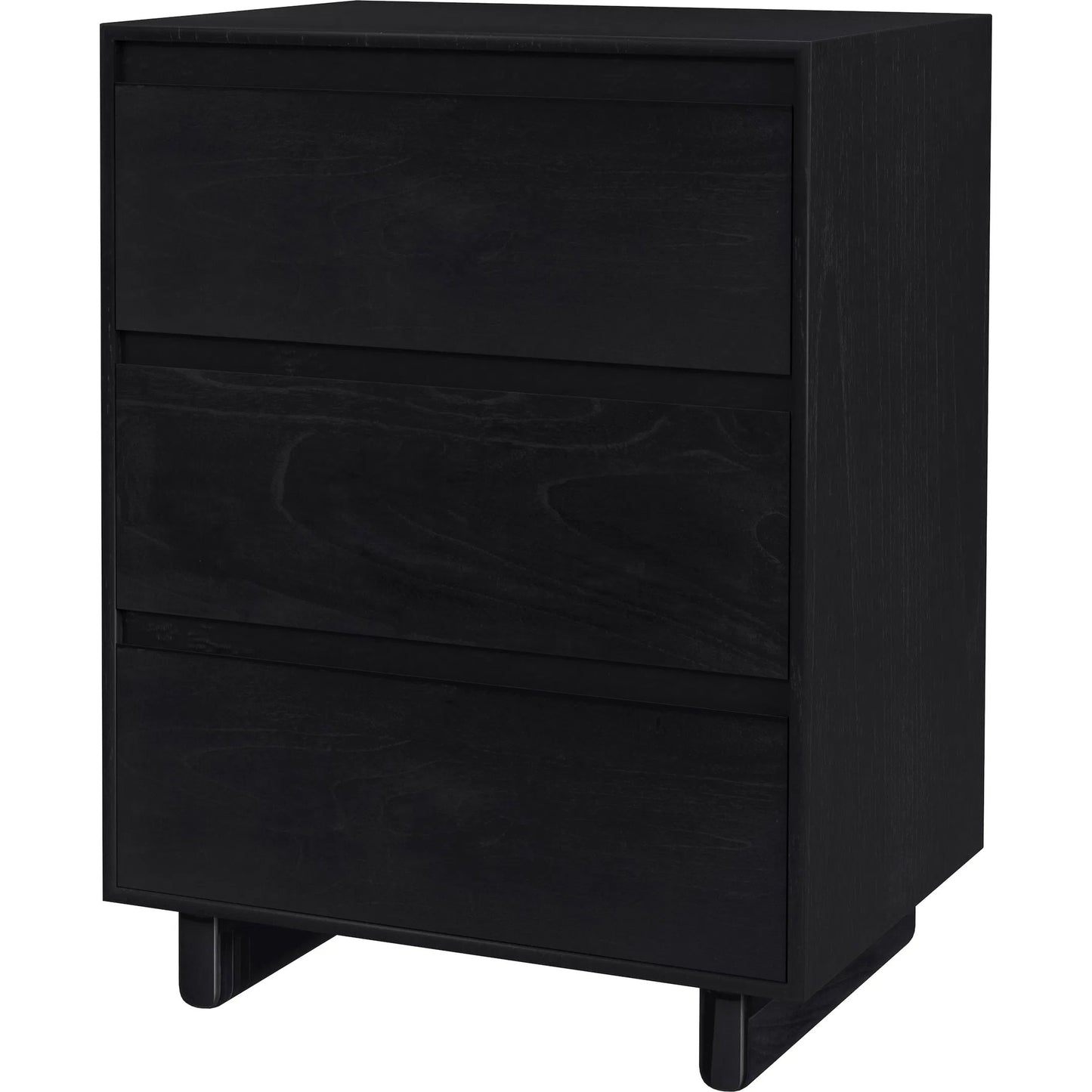 001 SI-2448148 | Primary Silo | Halmstad 3-Dawer Nightstand by Butler Specialty Company in black. Made from mdf, mindi wood and mindi veneers in a unique style.