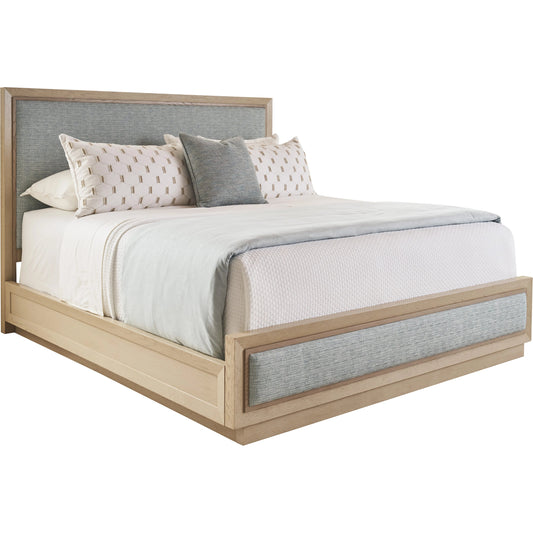 Grayson Upholstered Bed by Tommy Bahama Home in sand drift. Made from unique in a modern style.
