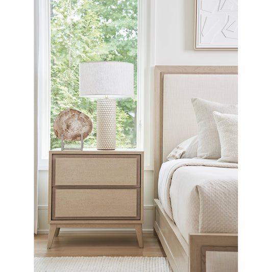 Tillman Nightstand by Tommy Bahama Home in sand drift. Made from unique in a modern style.