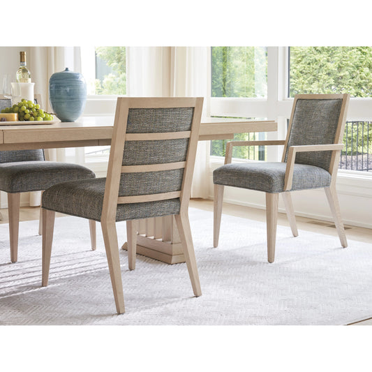 Nicholas Upholstered Side Chair by Tommy Bahama Home in sand drift. Made from unique in a modern style.