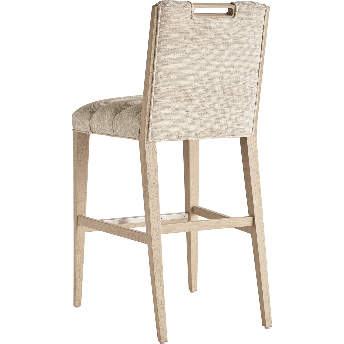 002 SI-2136899 | Additional Silo | Greer Channeled Upholstered Bar Stool by Tommy Bahama Home in sand drift. Made from unique in a modern style.