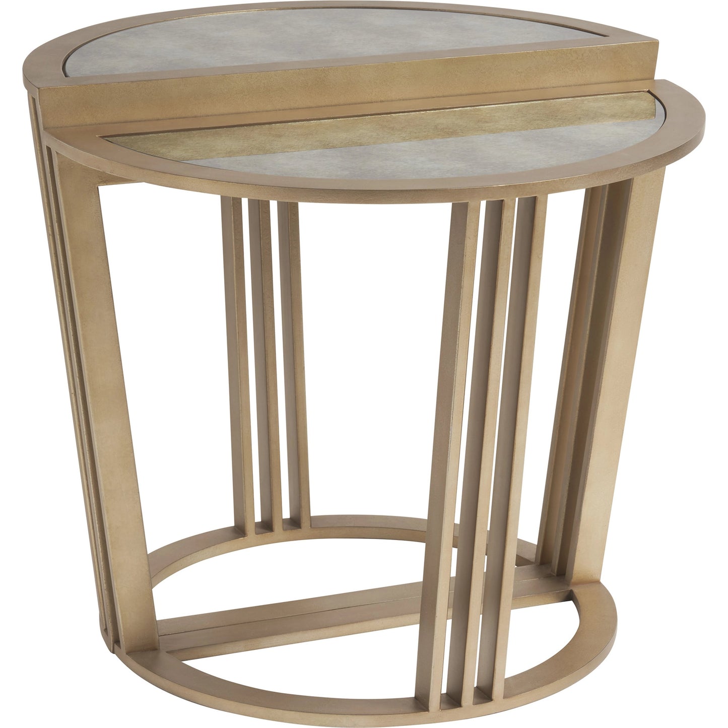 001 SI-2136905 | Primary Silo | Brooke Bunching Accent Tables by Tommy Bahama Home in champagne. Made from unique in a modern style.