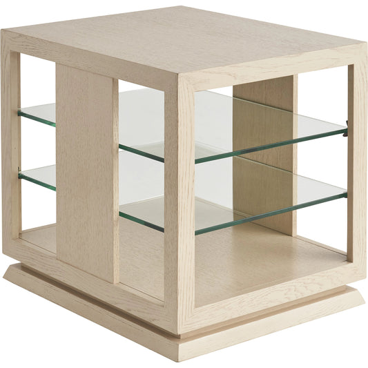 Benson Lamp Table by Tommy Bahama Home in sand drift. Made from unique in a modern style.
