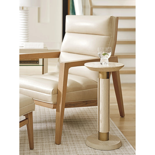 Carver Accent Table by Tommy Bahama Home in sand drift, champagne. Made from unique in a modern style.