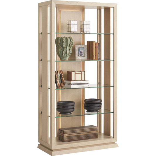 Lancaster Bookcase by Tommy Bahama Home in sand drift. Made from unique in a modern style.