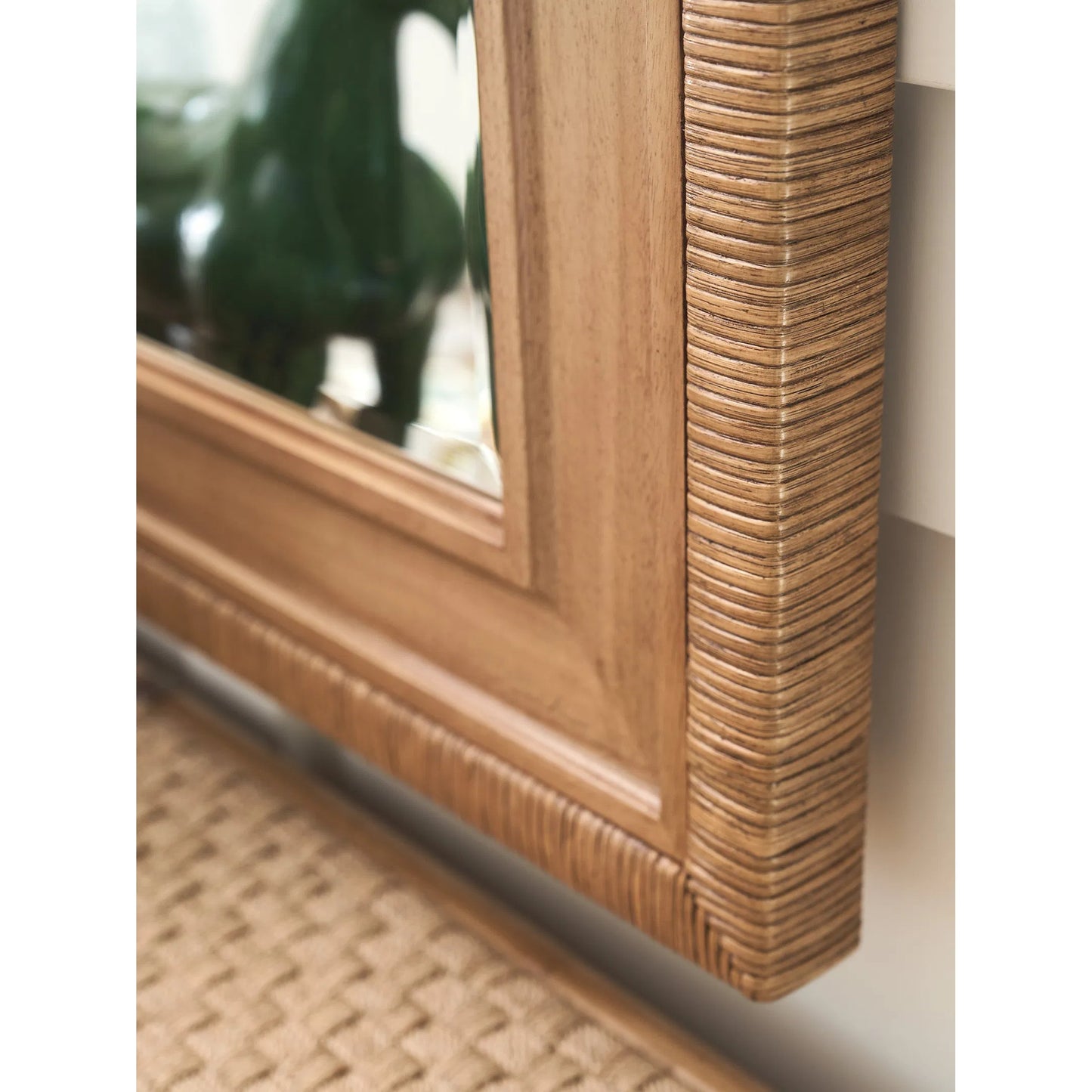004 SI-2243947 | Closeup | Illusions Rectangular Mirror by Tommy Bahama Home in sunwashed. Made from unique in a unique style.