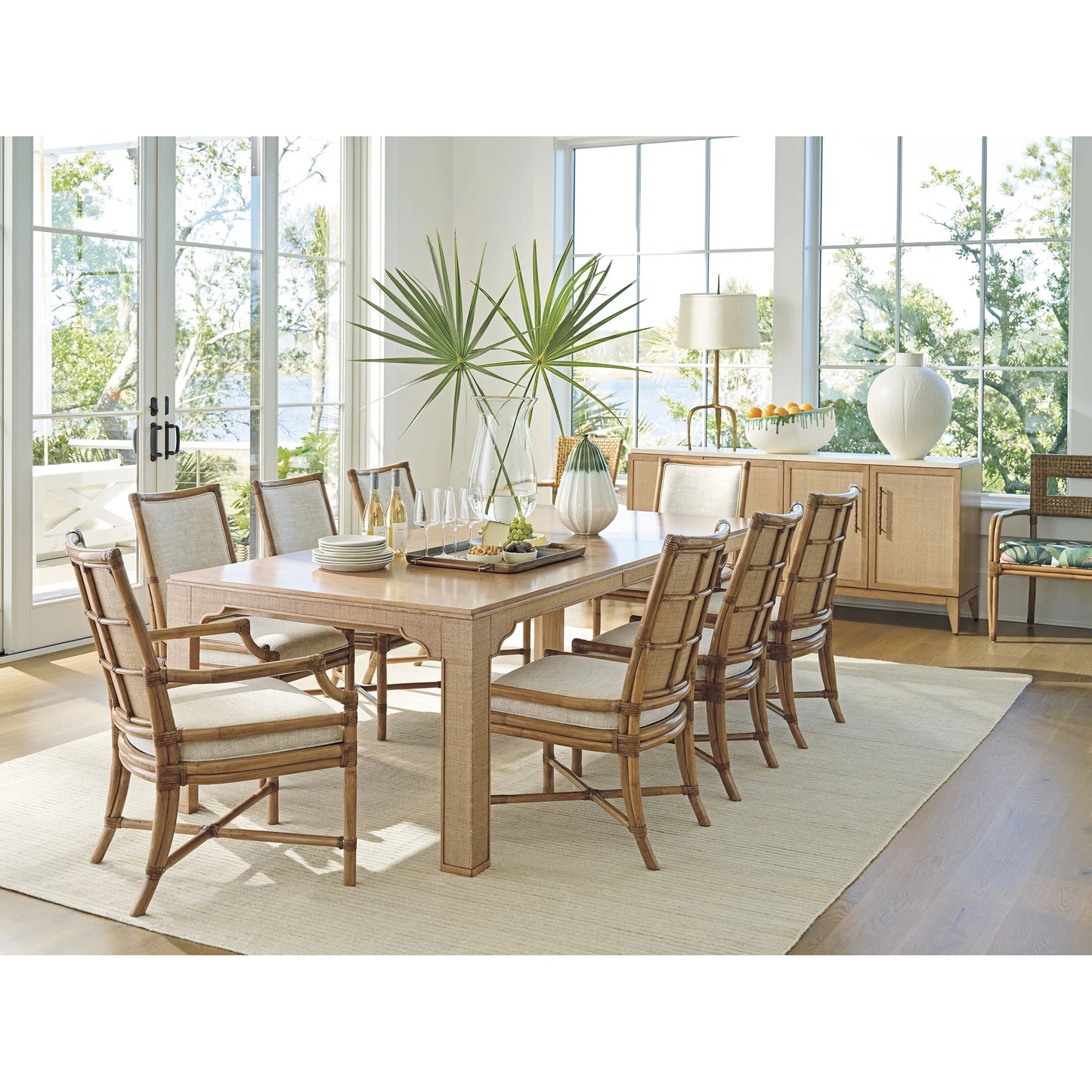 002 SI-2243962 | Additional Silo | Oceanside Rattan Arm Chair by Tommy Bahama Home in sunwashed. Made from unique in a unique style.