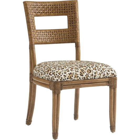 001 SI-2371287 | Primary Silo | Delano Woven Pattern Side Chair by Tommy Bahama Home. Made from unique in a rustic style.