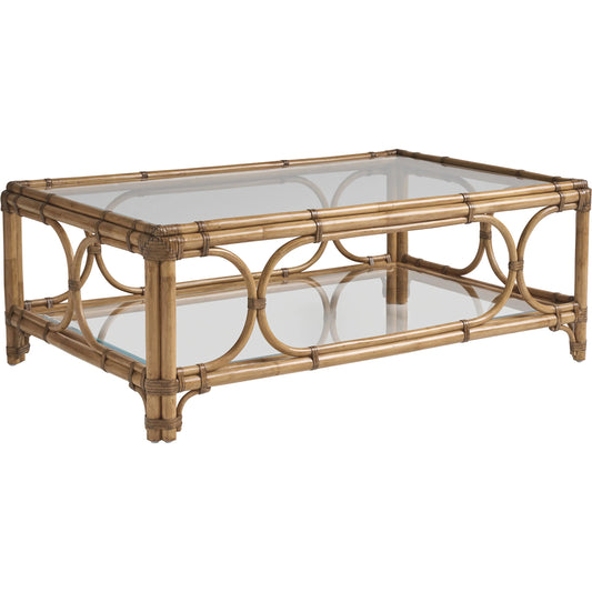 001 SI-2243967 | Primary Silo | Deering Bay Rectangular Cocktail Table by Tommy Bahama Home in sunwashed. Made from unique in a rustic style.