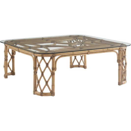001 SI-2243968 | Primary Silo | Coral Reef Square Cocktail Table by Tommy Bahama Home in sunwashed. Made from unique in a rustic style.