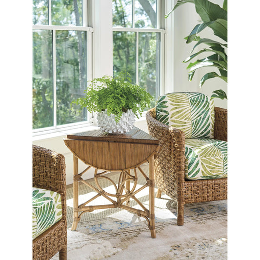 Palm Island Drop-Leaf Accent Table by Tommy Bahama Home in sunwashed. Made from unique in a rustic style.