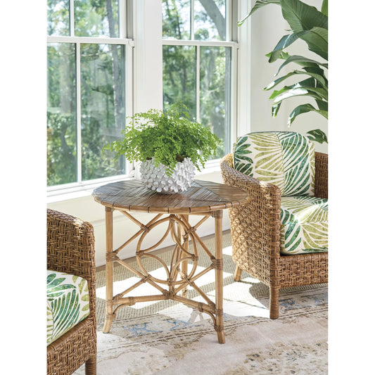 Palm Island Drop-Leaf Accent Table by Tommy Bahama Home in sunwashed. Made from unique in a rustic style.