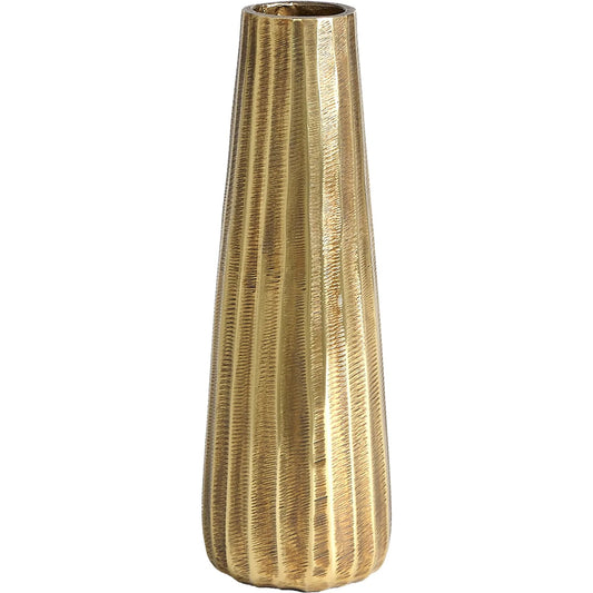 Chased Round Vase by Global Views in antique brass. Made from unique in a modern style.