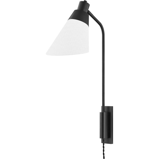Hooke 1 Light Wall Sconce Plug by Hudson Valley. Made from steel in a modern style.