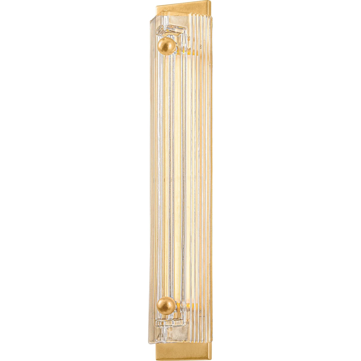 001 SI-2544330 | Primary Silo | Konstanze Wall Sconce by Corbett in vintage gold leaf. Made from steel in a unique style.