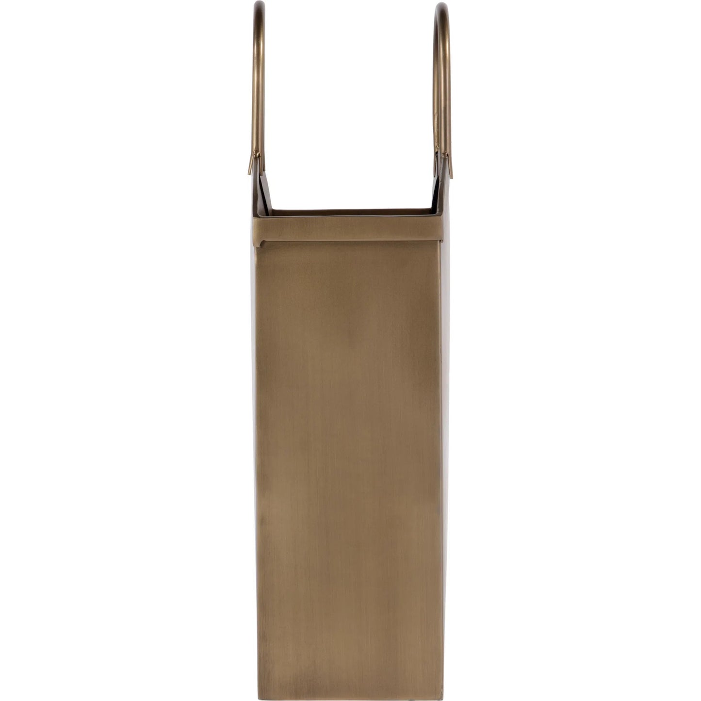 005 SI-2333935 | Additional Silo | Gia Magazine Basket by Butler Specialty Company in antique gold. Made from stainless steel in a modern style.
