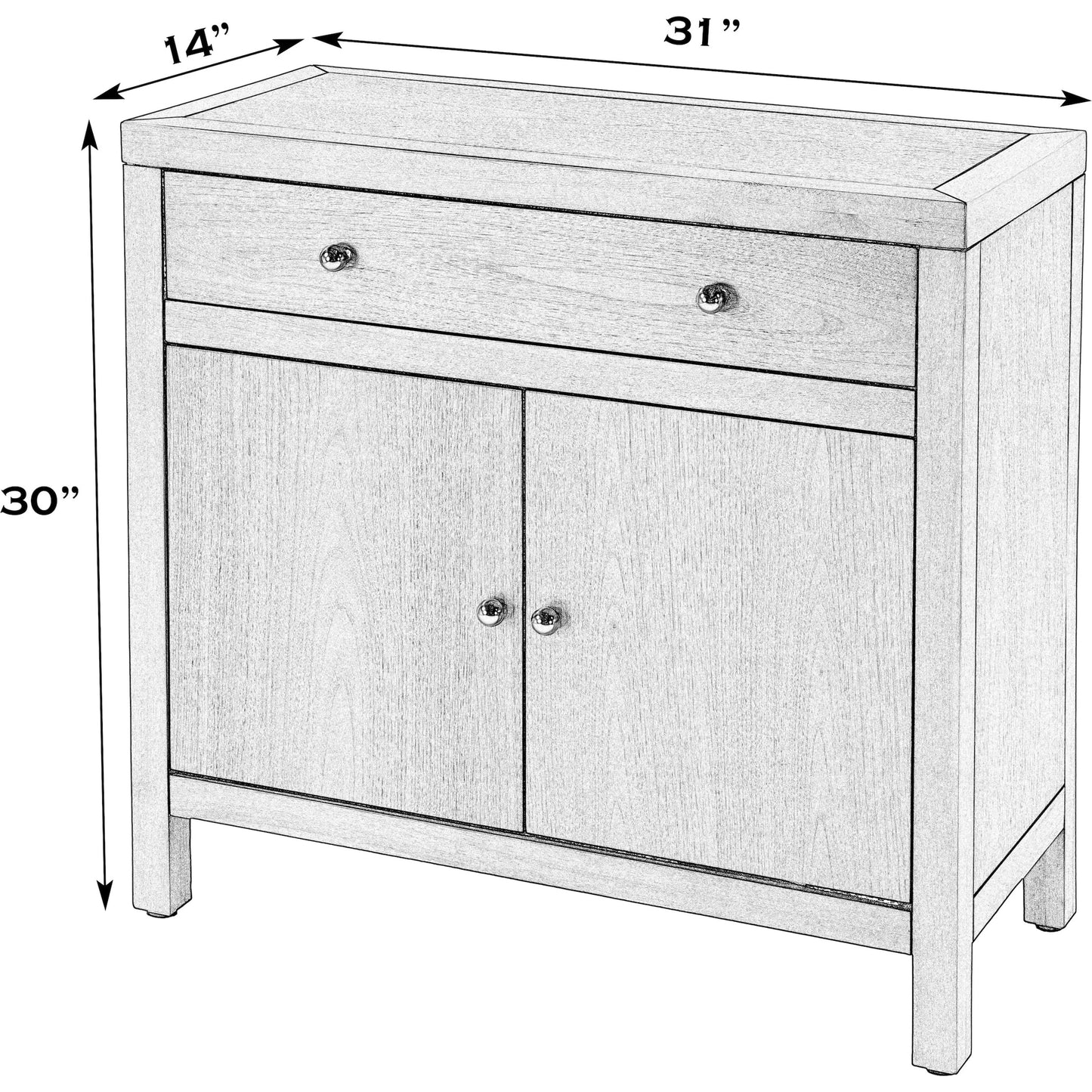 003 SI-2334000 | Additional Silo | Nora Accent Storage Cabinet by Butler Specialty Company. Made from acacia wood, acacia veneer, mdf, pine wood, metal in a unique style.