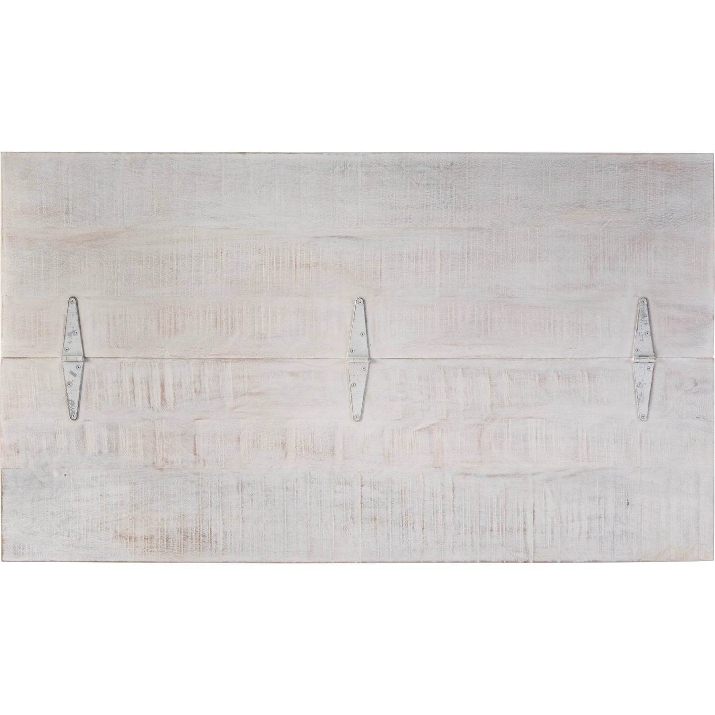 006 SI-2333907 | Closeup | Chipping 6 Drawer Trunk Coffee Table by Butler Specialty Company in white. Made from mango, iron in a traditional style.
