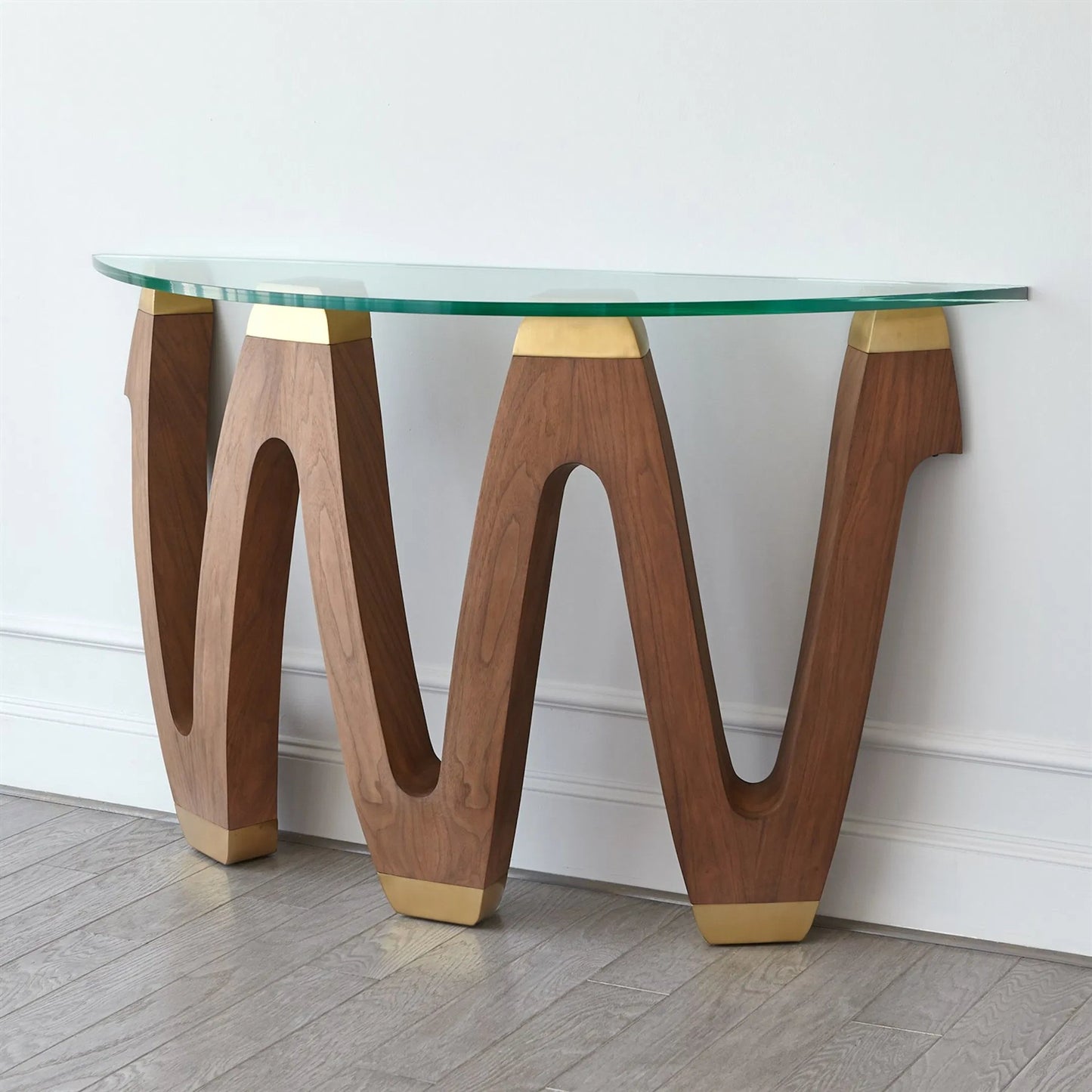 005 SI-2324677 | Additional Silo | Wave Console by Global Views in natural, red and walnut. Made from unique in a modern style.