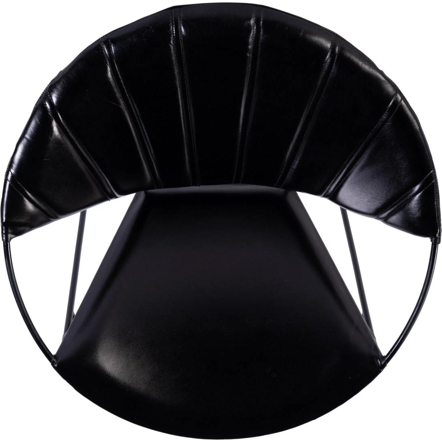 009 SI-2448152 | Closeup | Harlan Accent Chair by Butler Specialty Company. Made from iron, leather in a modern style.
