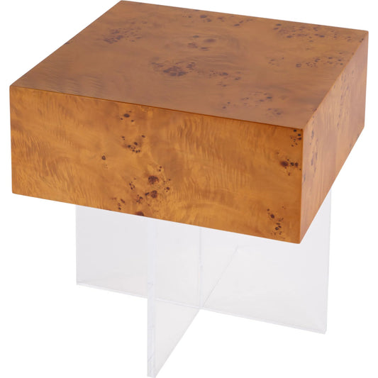 Corsica Square Side Table by Butler Specialty Company in clear. Made from mdf, acrylic in a transitional style.