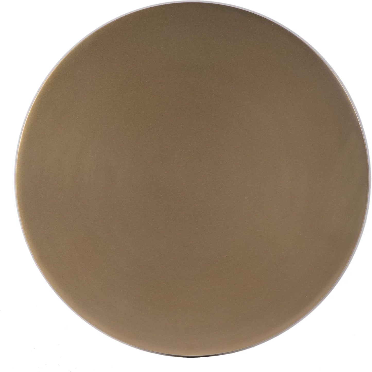 003 SI-2379608 | Closeup | Bartel Pedestal Base End Table by Butler Specialty Company in antique gold. Made from aluminum in a modern style.