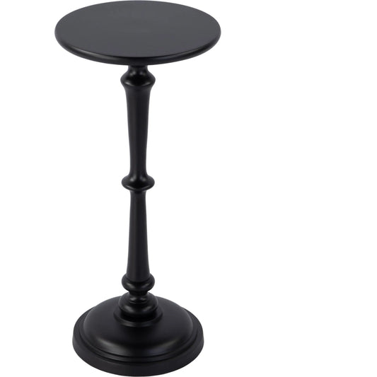 Alisa Pedestal Base End Table by Butler Specialty Company. Made from aluminum in a modern style.