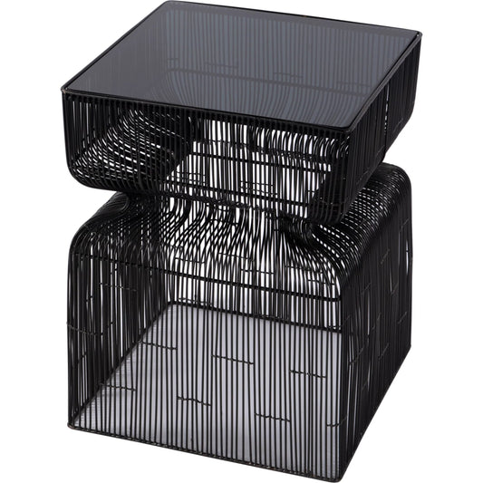 Ivar Steel Modern End Table by Butler Specialty Company in bronze. Made from stainless steel in a modern style.