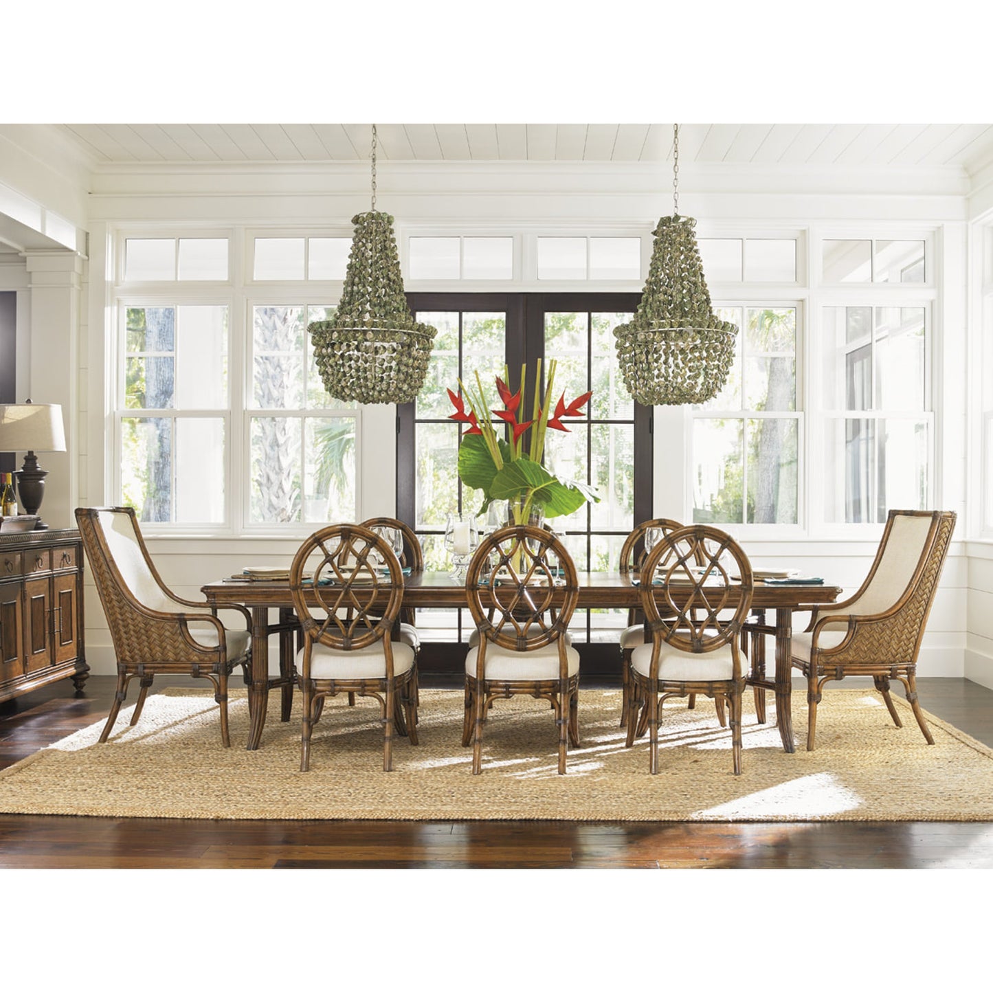 005 SR-836011 | Lifestyle | Cedar Key Oval Back Side Chair by Tommy Bahama Home. Made from unique in a coastal style.