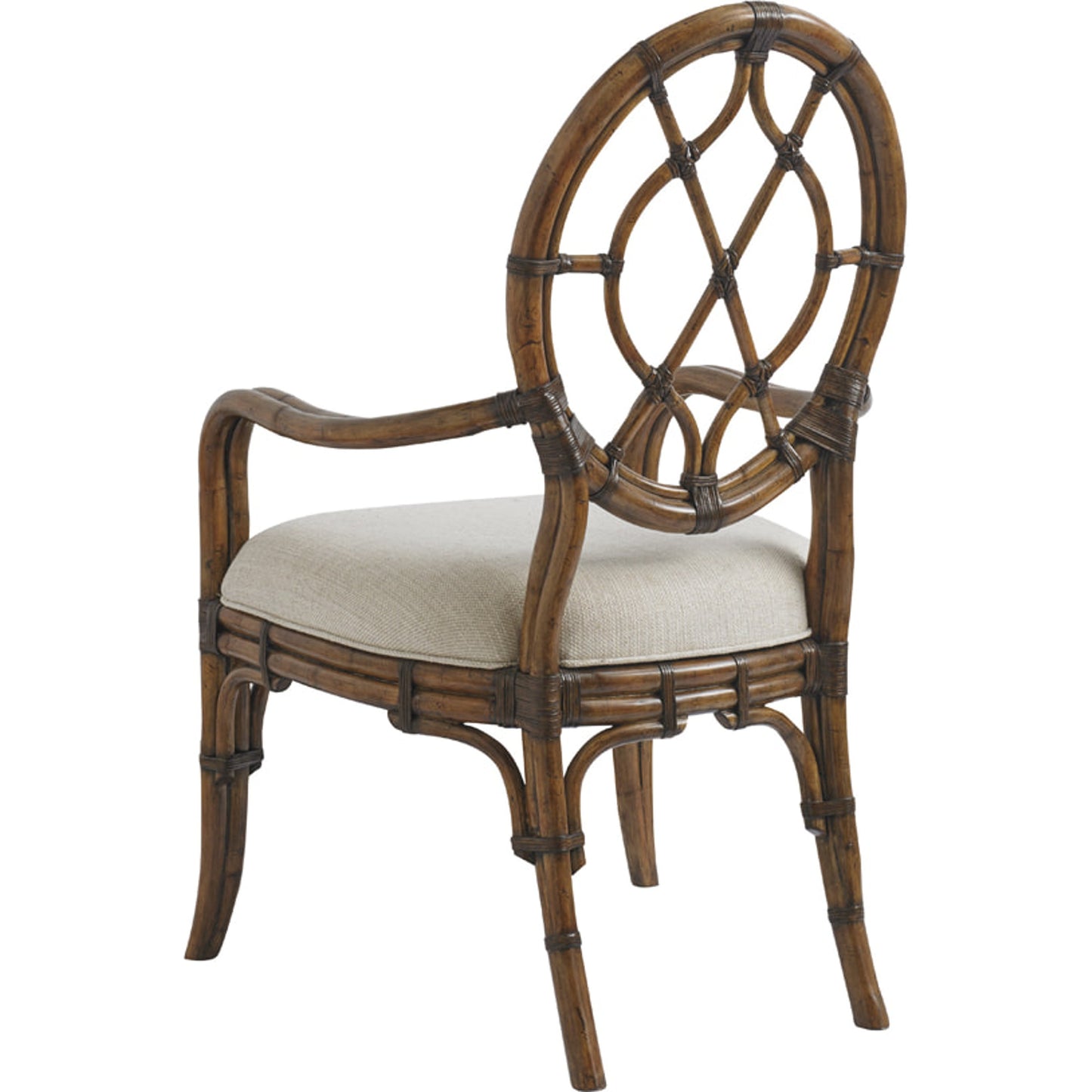 002 SR-836010 | Additional Silo | Cedar Key Oval Back Arm Chair by Tommy Bahama Home. Made from unique in a coastal style.