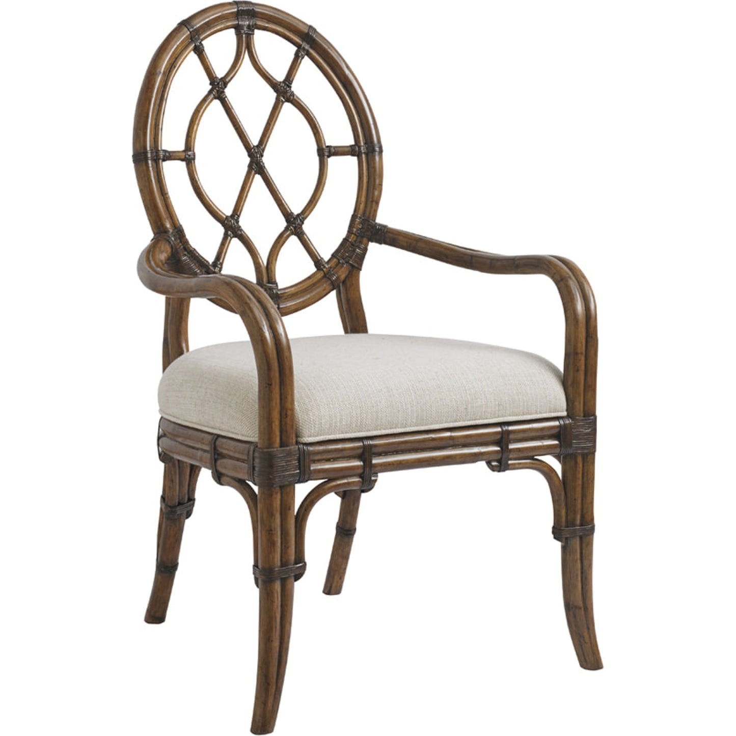 001 SR-836010 | Additional Silo | Cedar Key Oval Back Arm Chair by Tommy Bahama Home. Made from unique in a coastal style.