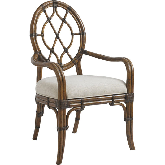 Cedar Key Oval Back Arm Chair by Tommy Bahama Home. Made from unique in a coastal style.