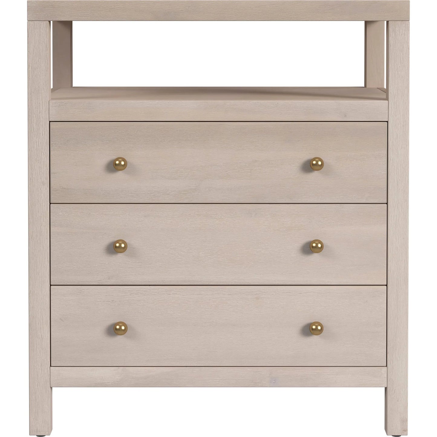002 SI-2448197 | Additional Silo | Nora 3-Drawer Nightstand by Butler Specialty Company in antique taupe. Made from mdf, acacia wood, pine wood, plywood, veneers in a unique style.