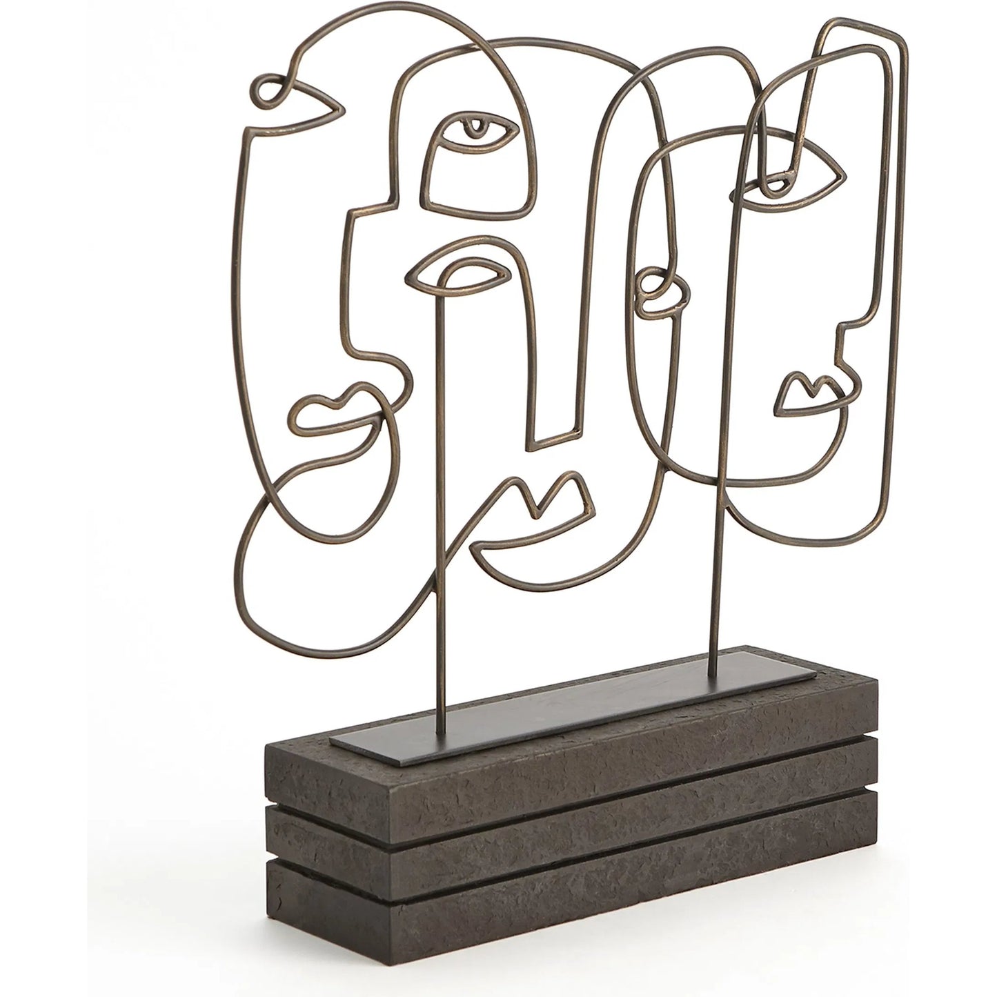 002 SI-2445953 | Additional Silo | Congregation Sculpture by Global Views in bronze. Made from iron 50%, honed black marble 50% in a eclectic & global style.