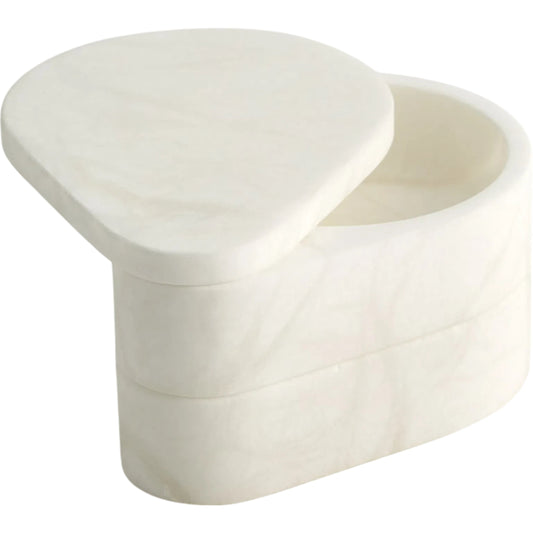 001 SI-2323032 | Primary Silo | Alabaster Teardrop Double Box by Global Views. Made from unique in a modern style.