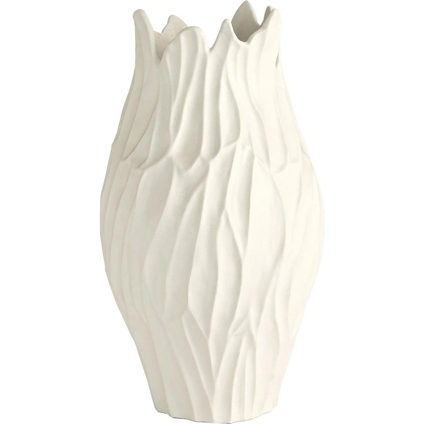 001 SI-2323148 | Primary Silo | Bloom Vase by Global Views in matte white. Made from unique in a modern style.