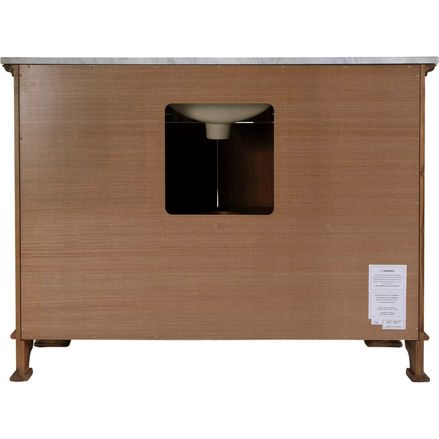 005 SI-2458687 | Additional Silo | Colorado Bathroom Vanity by Butler Specialty Company in natural walnut. Made from mdf, acacia, marble, ceramic, plywood, walnut veneer in a unique style.