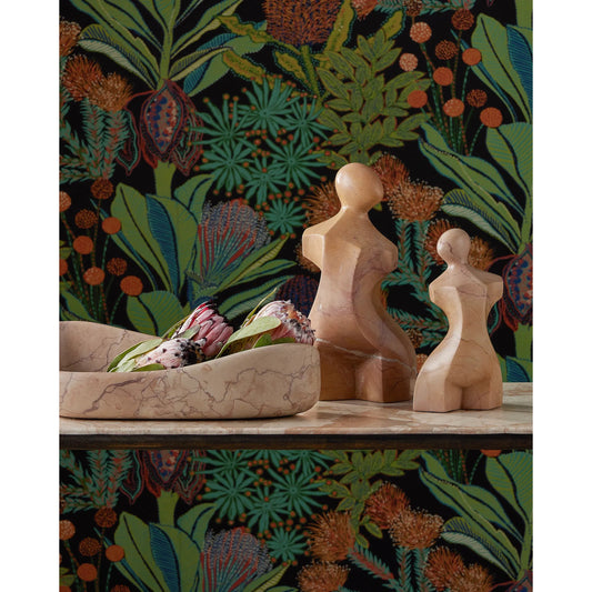 Giada Rosa Bust Sculpture by Currey and Company in natural. Made from rosa cappuccino marble in a modern style.