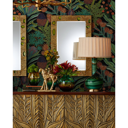 Dujardin Equestrian Sculpture by Currey and Company in gold. Made from cast aluminum in a eclectic & global style.